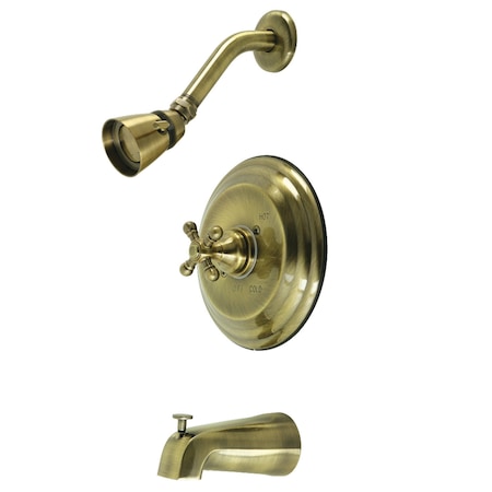 Kingston Brass KB2633BX Tub and Shower Faucet, Antique Brass KB2633BX